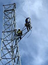 Working on an antenna 